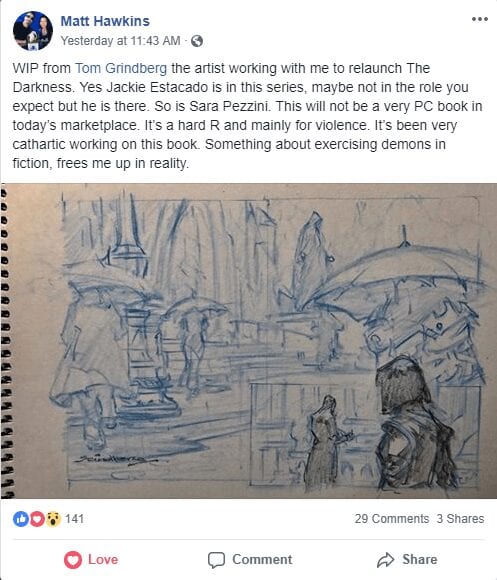 Top Cow, The Darkness relaunch, Matt Hawkins