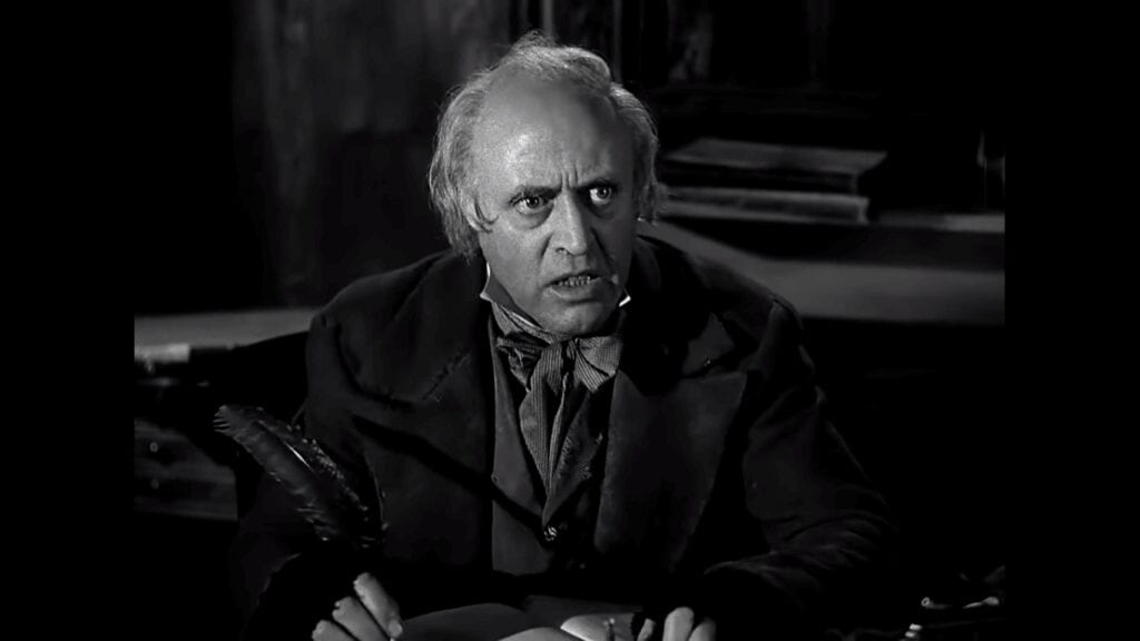 A Christmas Carol, Ebenezer Scrooge, Alastair Sim
