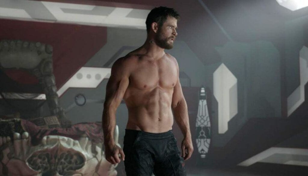 comic book art, Thor shirtless