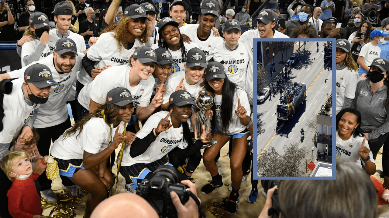 WNBA’s Chicago Sky Championship Parade Has An Appropriate Turnout