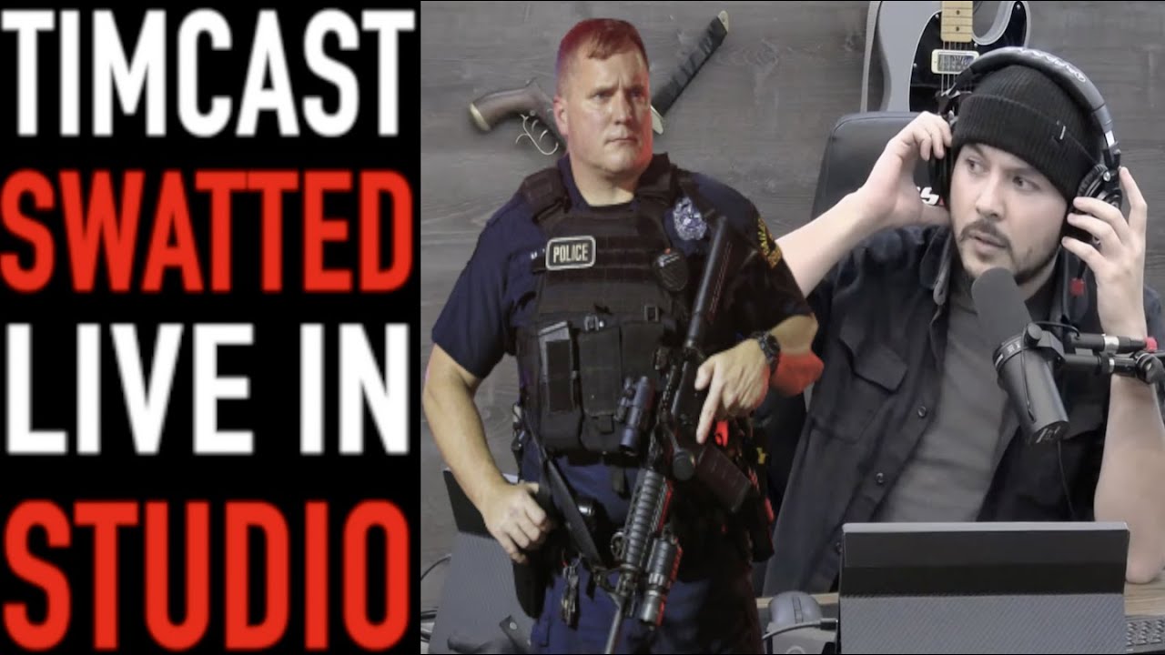 Tim Pool Swatted Live in Studio While Streaming Timcast IRL Show