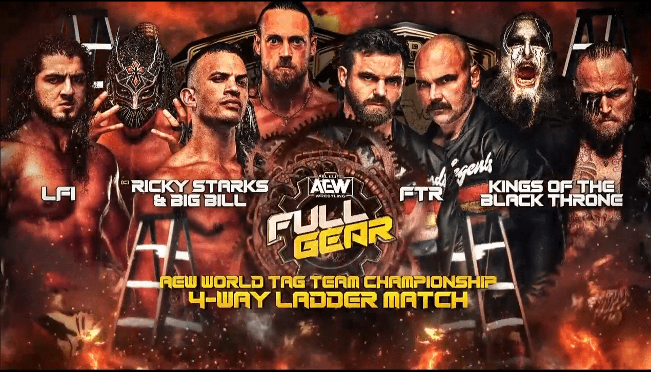 AEW Full Gear Results (2023): Fatal Four Way Tag Team Ladder Match
