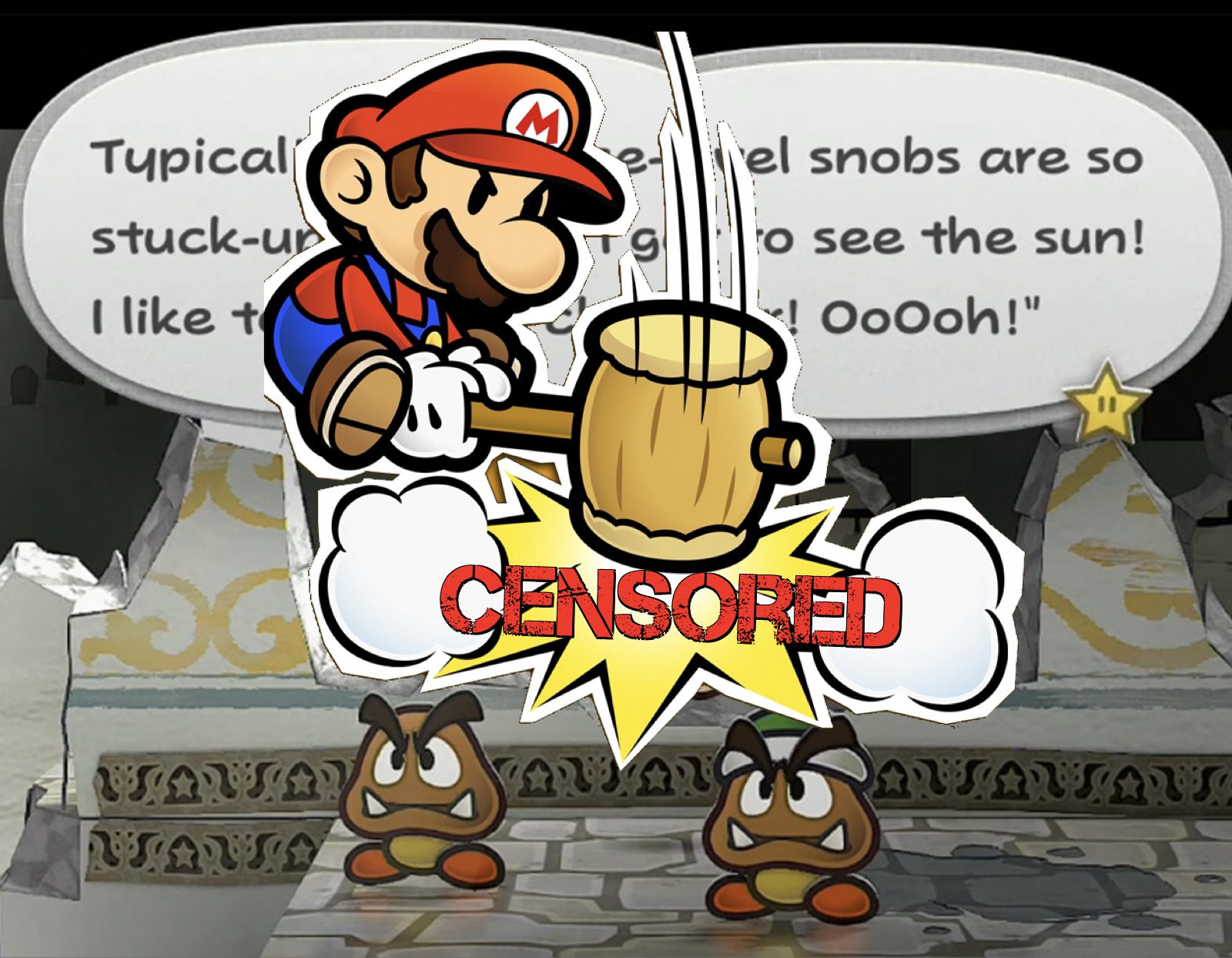 Nintendo Censors Scene From Paper Mario Remake